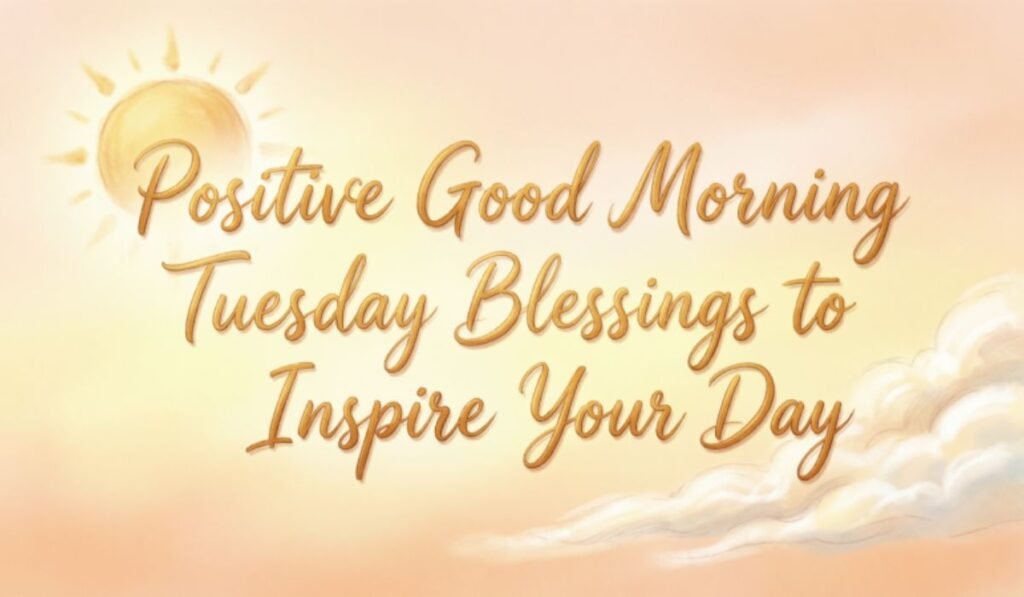 Positive Good Morning Tuesday Blessings to Inspire Your Day