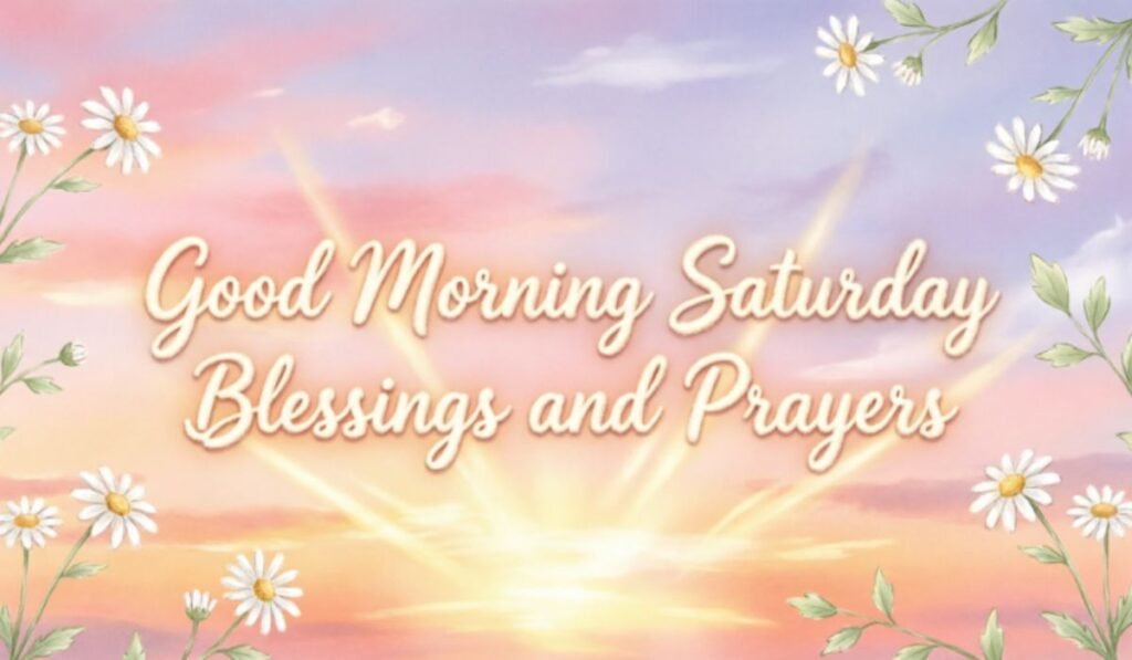 Good Morning Saturday Blessings and Prayers