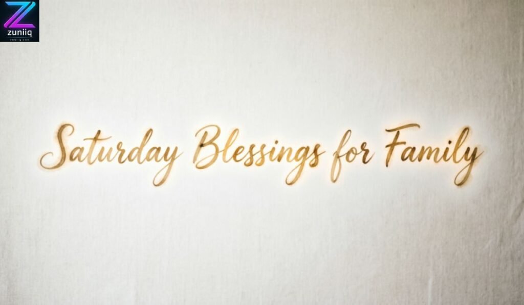 Saturday Blessings for Family