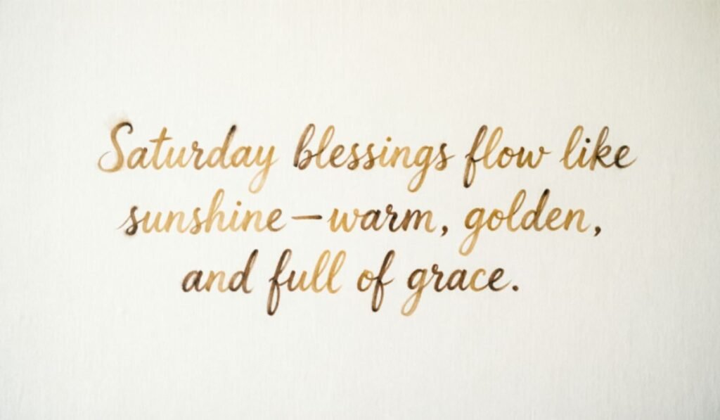 Short Saturday Blessings Quotes